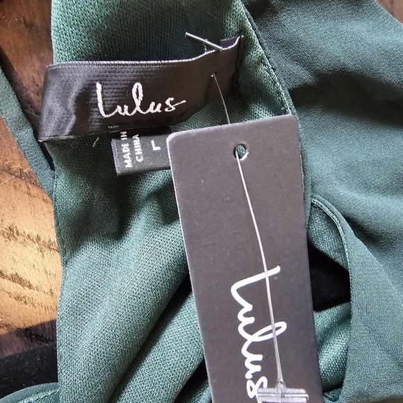 Lulus Dreamy Date Night Emerald Green Sleeveless Midi Dress, Size Large - Picture 10 of 10
